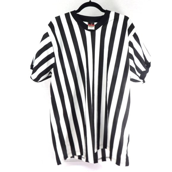 Football Alleson Referee Pull Over Shirt size Large preowned - Picture 3 of 3